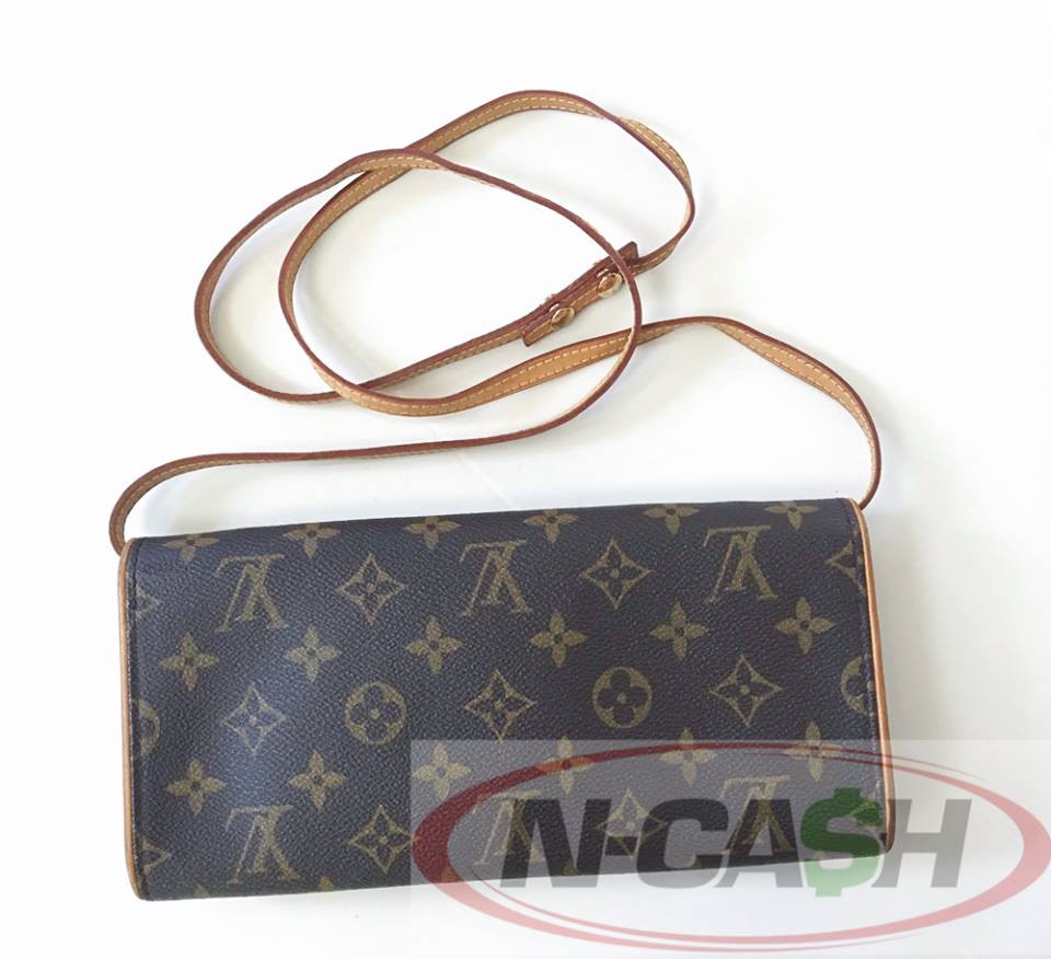 BIG SALE!! Authentic Louis Vuitton Monogram Canvas Twin Pochette GM LV Bag | N-Cash