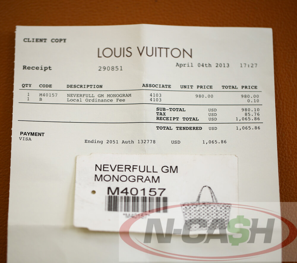 BIG SALE! Authentic Louis Vuitton Monogram Neverfull GM