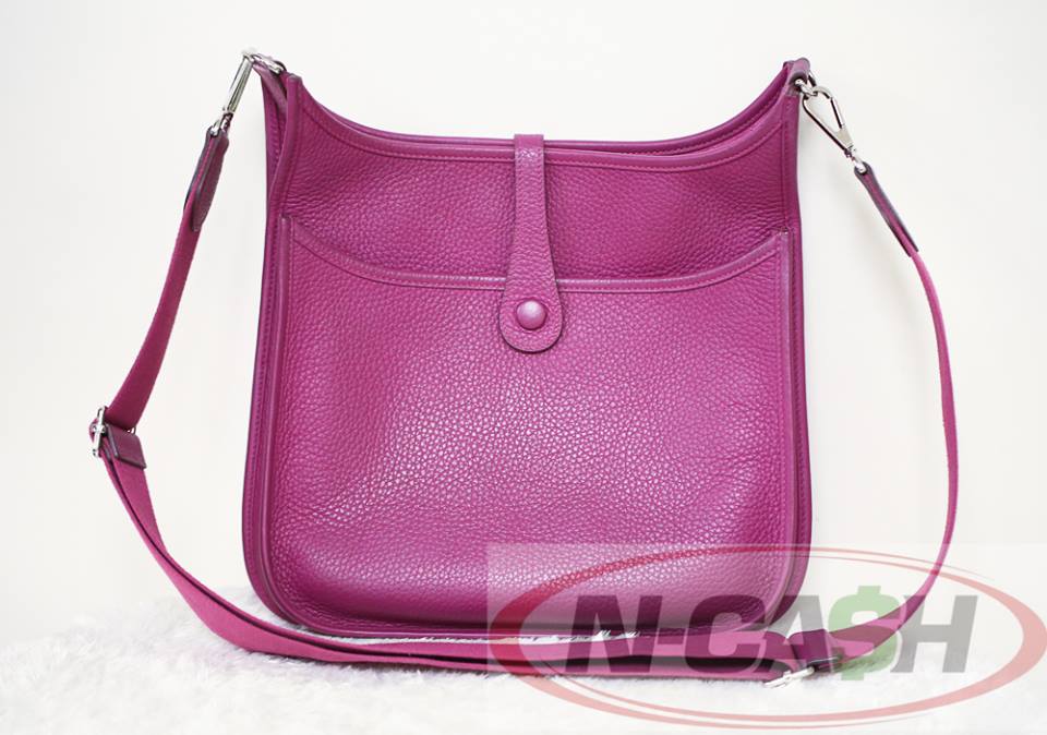 Authentic $3300 Hermes Evelyne III PM Tosca Clemence Bag | N-Cash