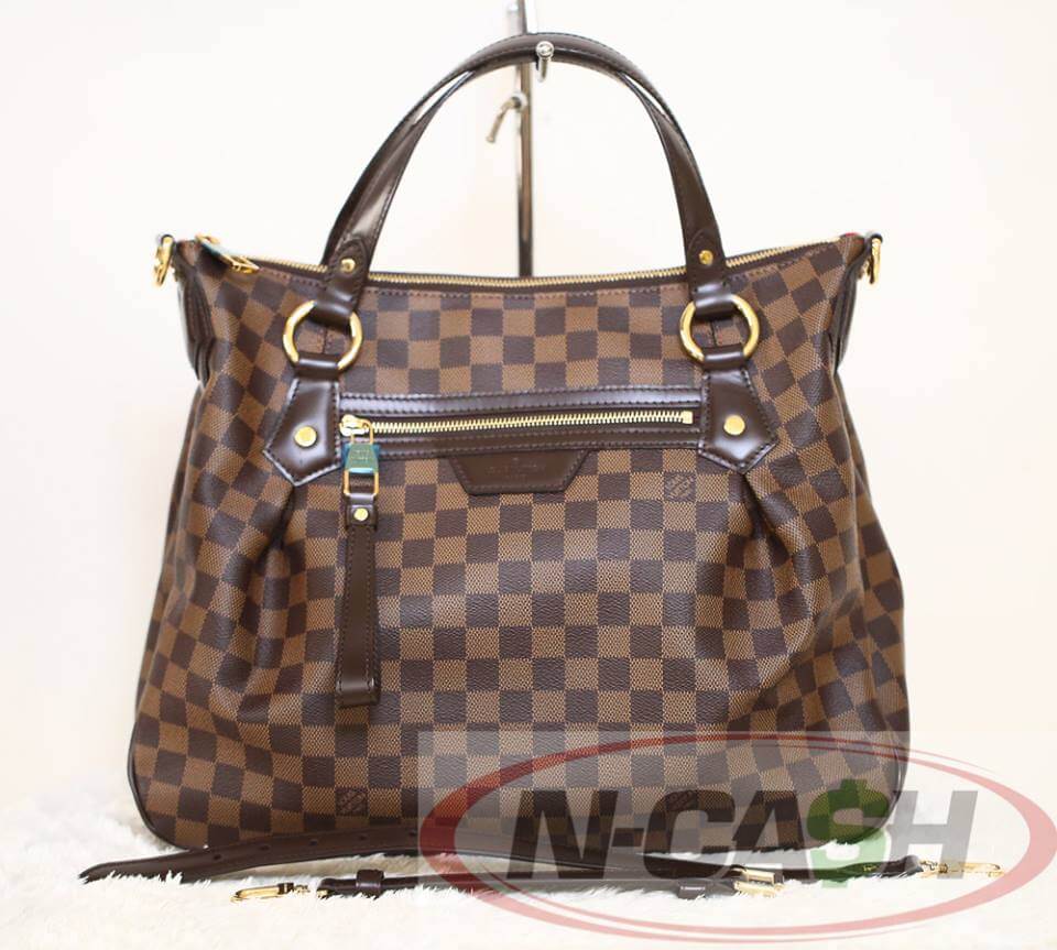 Louis Vuitton Evora MM Tote in Damier Ebene Canvas, Mint condition