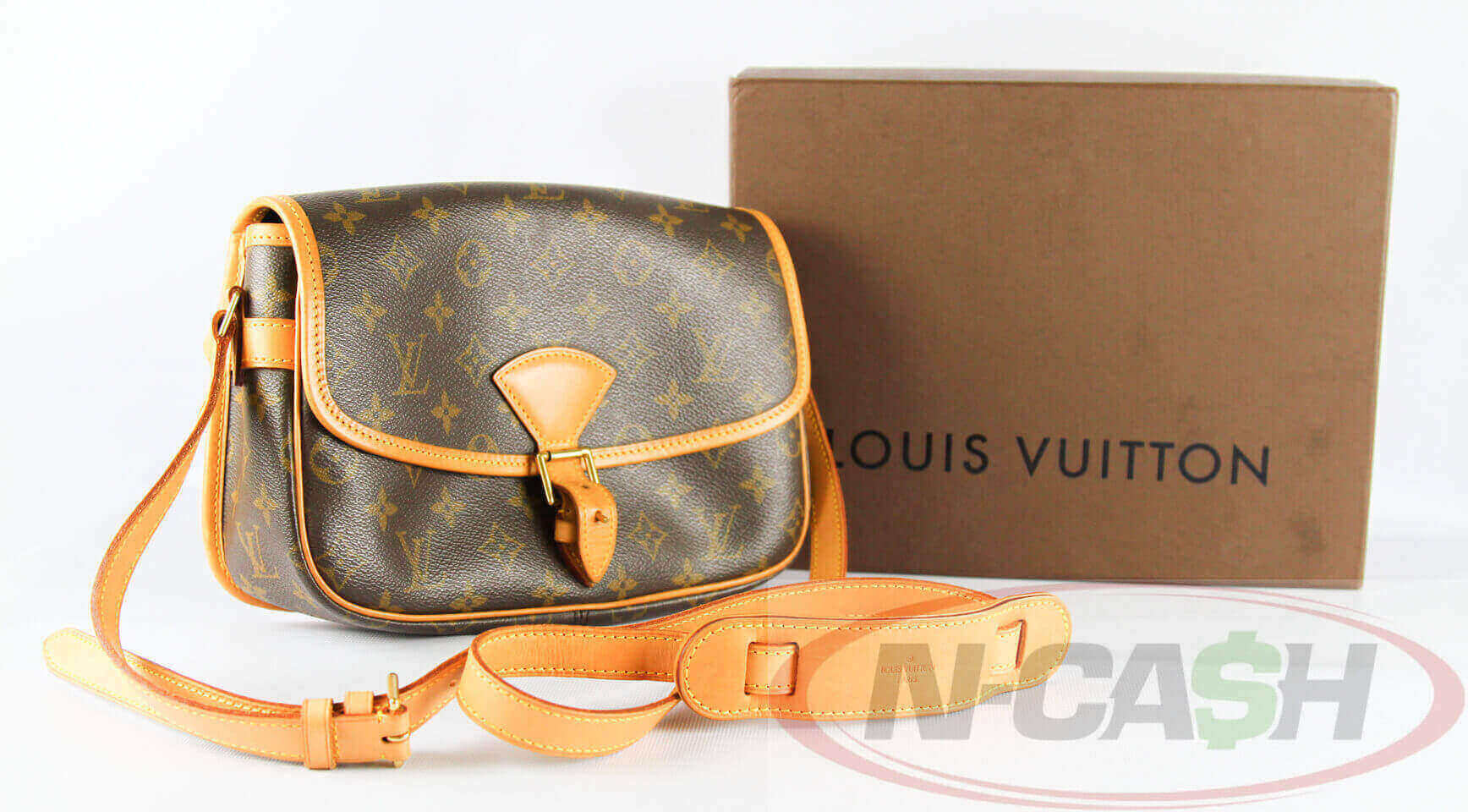 Authentic Louis Vuitton Monogram Sologne Crossbody LV Bag