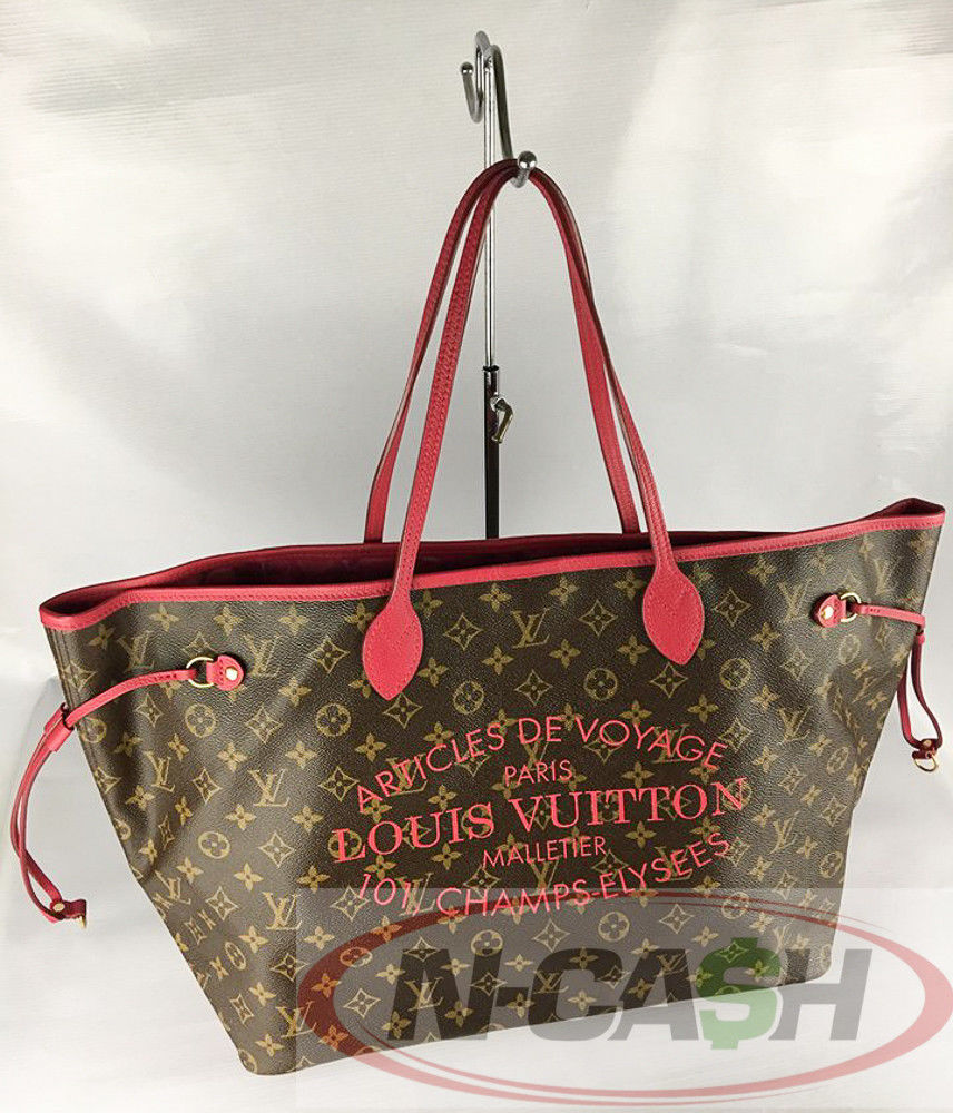 LOUIS VUITTON Limited Ed Fuchsia Ikat Neverfull GM | N-Cash