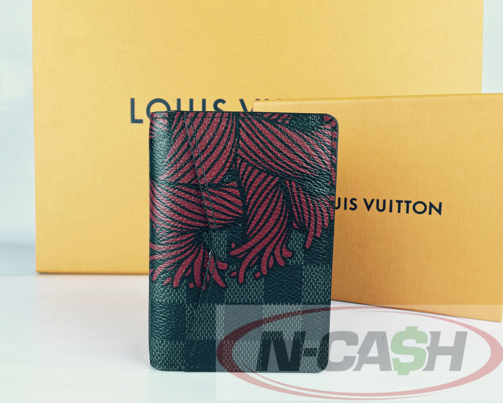 Louis Vuitton Dam Graphite Rope Pocket Organizer Wallet