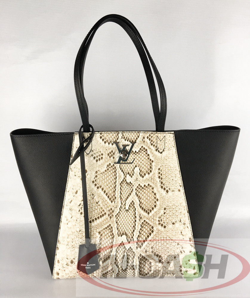 Louis Vuitton Python Lockme Cabas Bag