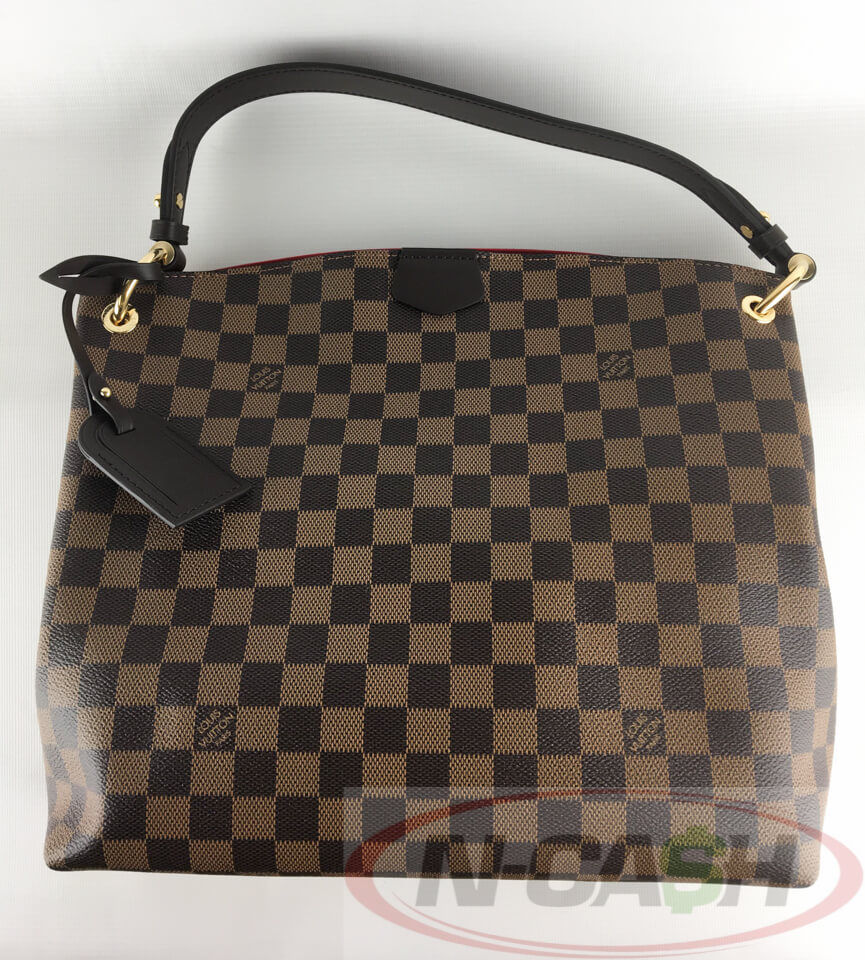 LOUIS VUITTON Graceful PM Damier Ebene Shoulder Bag Brown