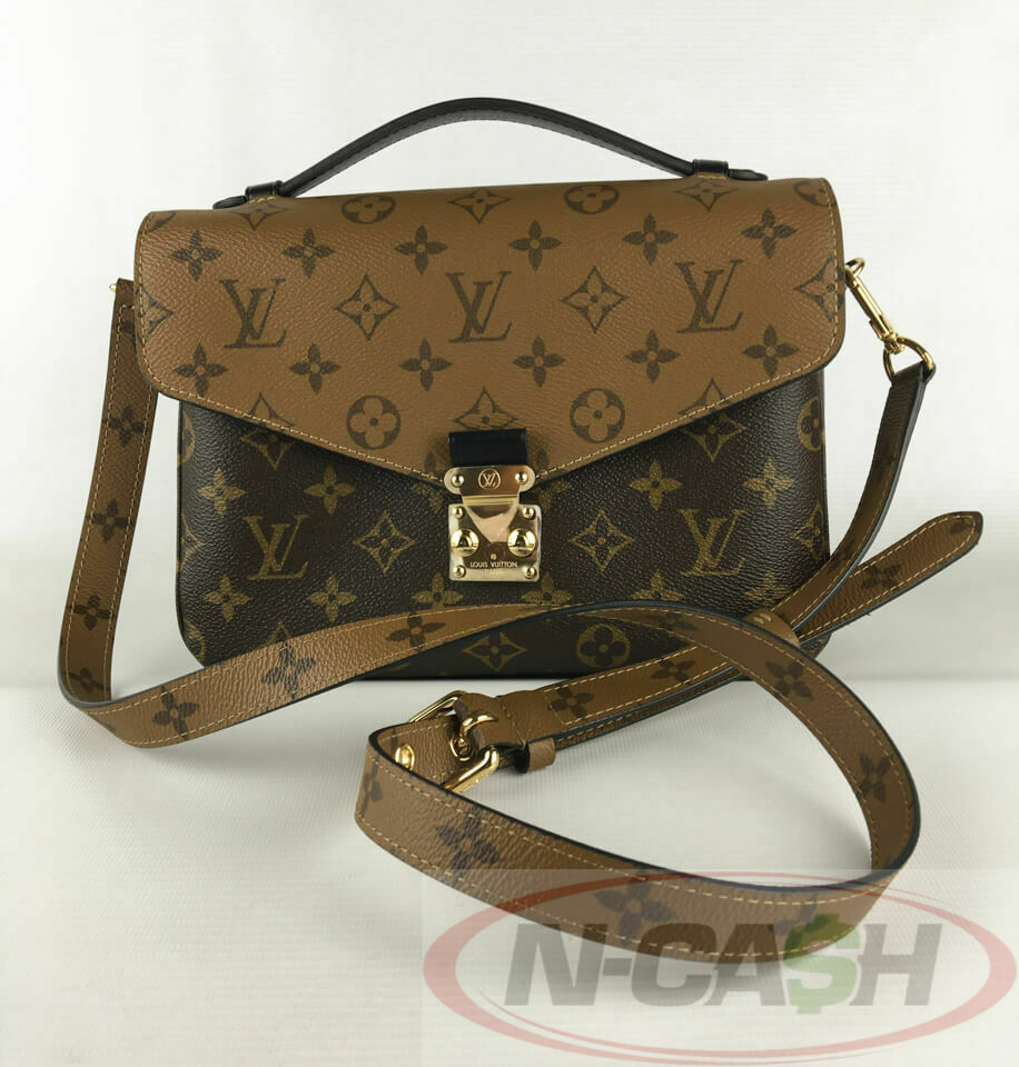 Reveal of Louis Vuitton Pochette Metis reverse monogram and comparison to  original monogram 