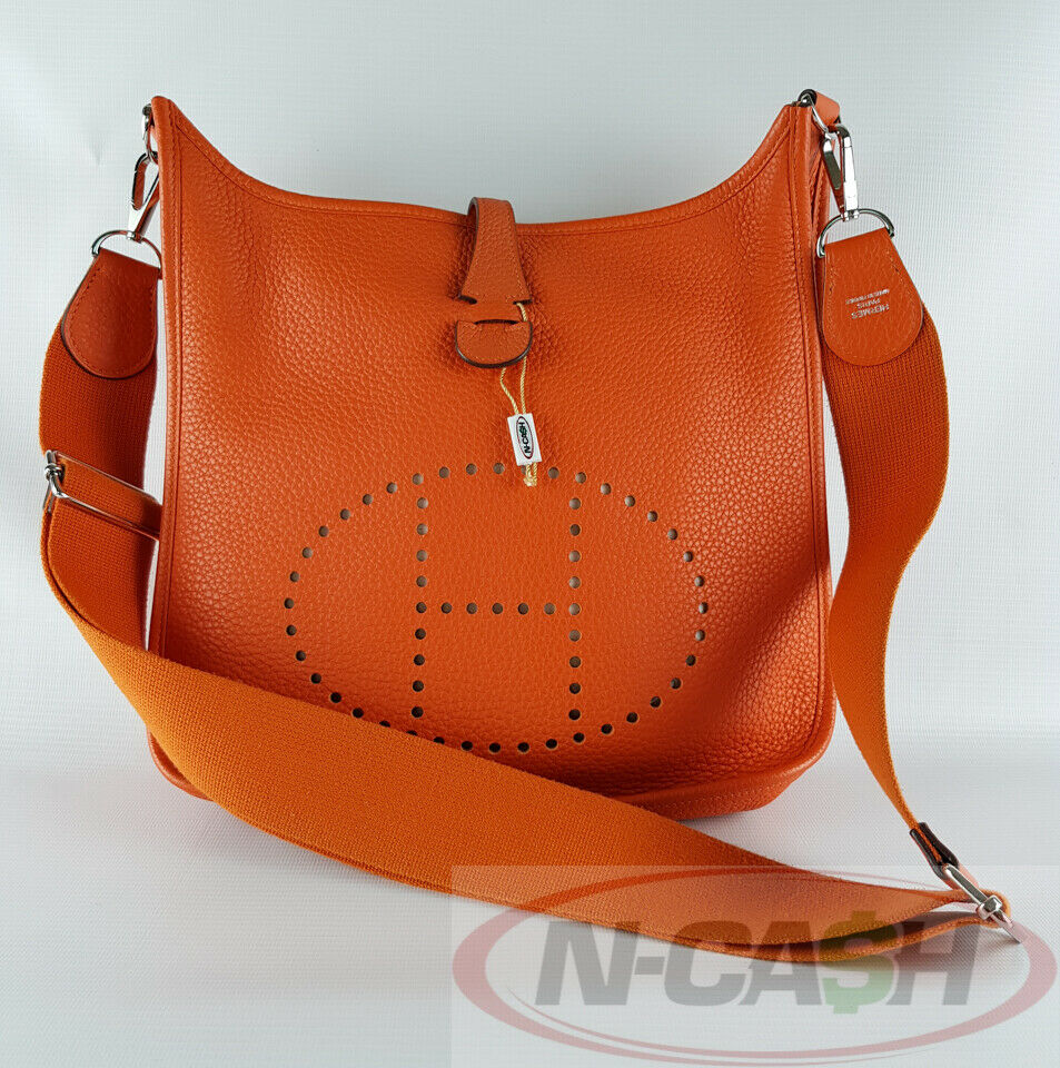 Hermes Evelyne III PM Feu Clemence Bag