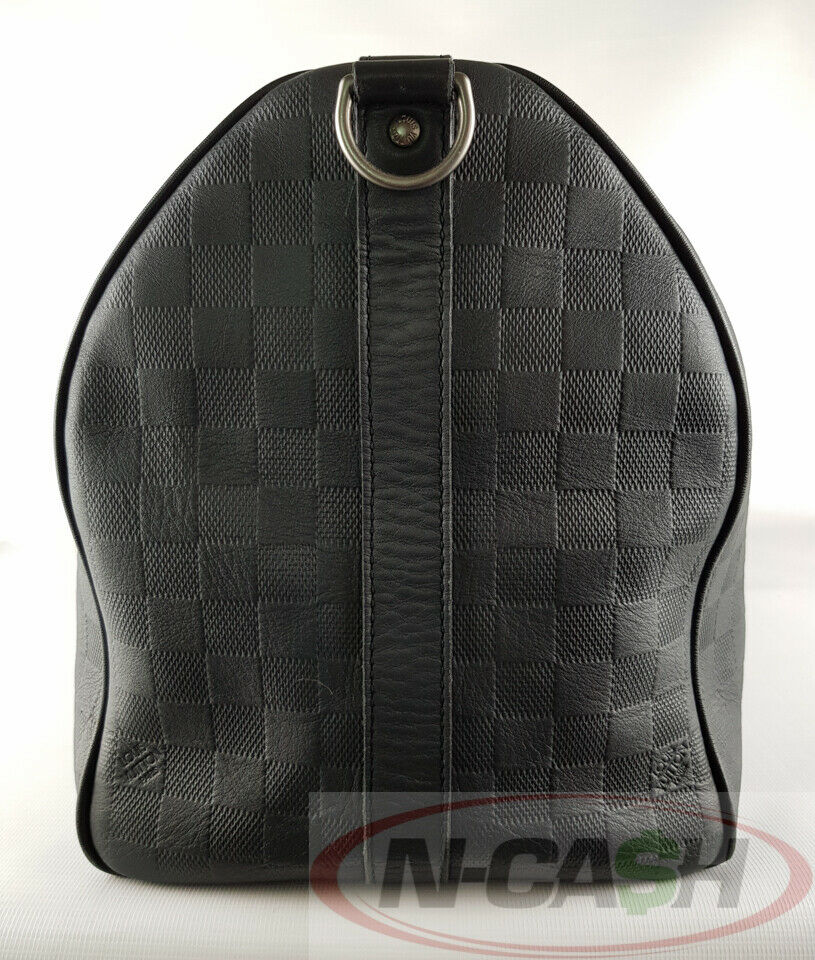 Black Louis Vuitton Damier Infini Keepall Bandouliere