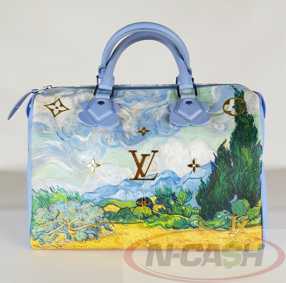 Louis Vuitton Speedy Handbag Limited Edition Jeff Koons Van Gogh Print Ca  at 1stDibs  louis vuitton van gogh bag, van gogh purse louis vuitton, louis  vuitton van gogh speedy