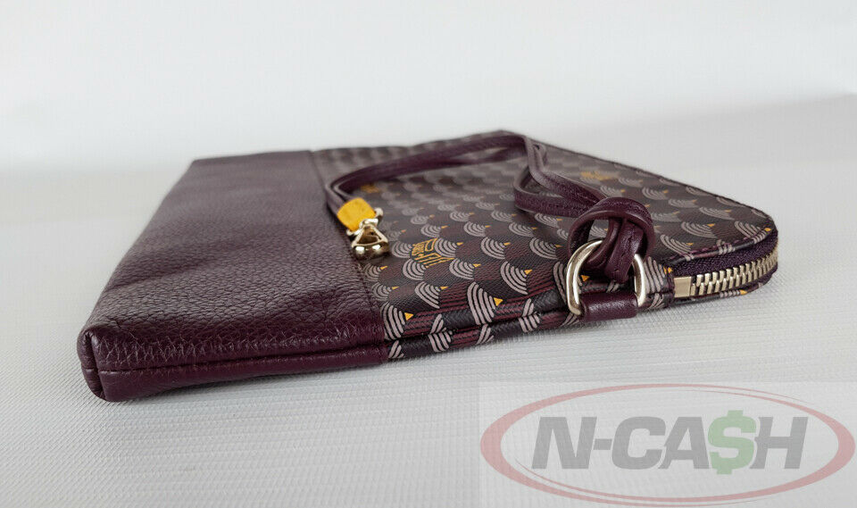 Faure Le Page Multicolor Coated Canvas And Leather Pochette Zip 29