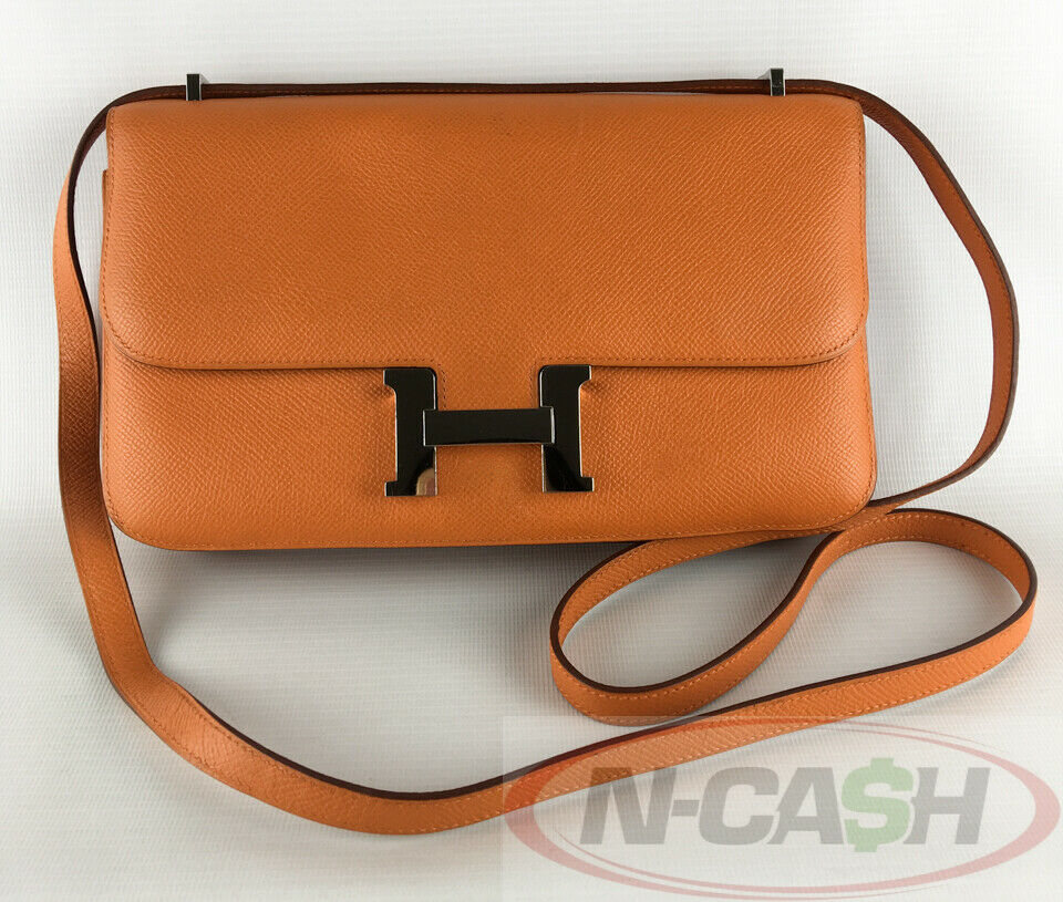 Hermes Orange H Swift Leather Constance Elan Bag with Gold Hardware –  Harrington's Auctions