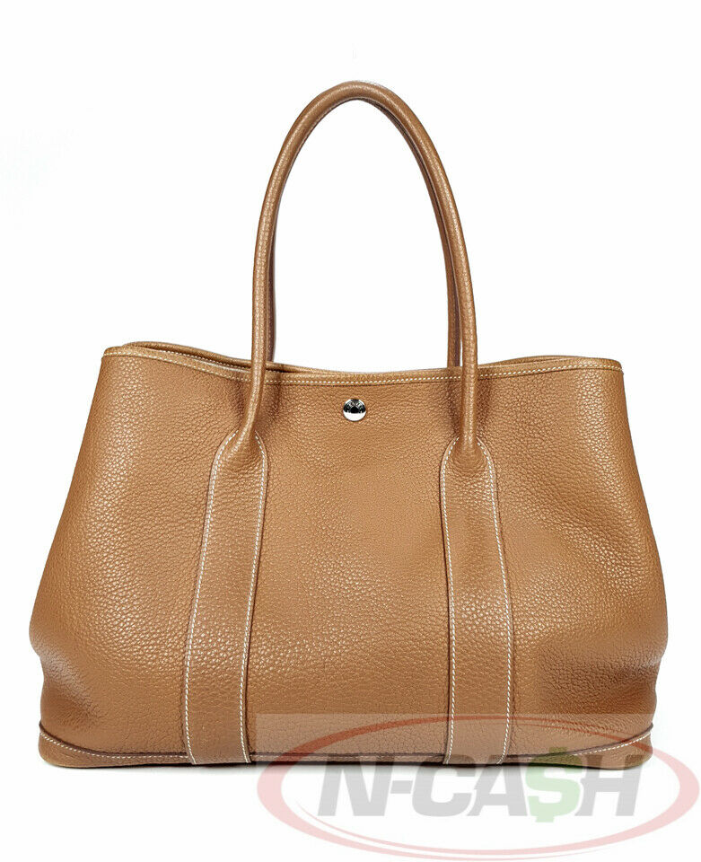 Hermes Leather Garden Party 36 (Gold)