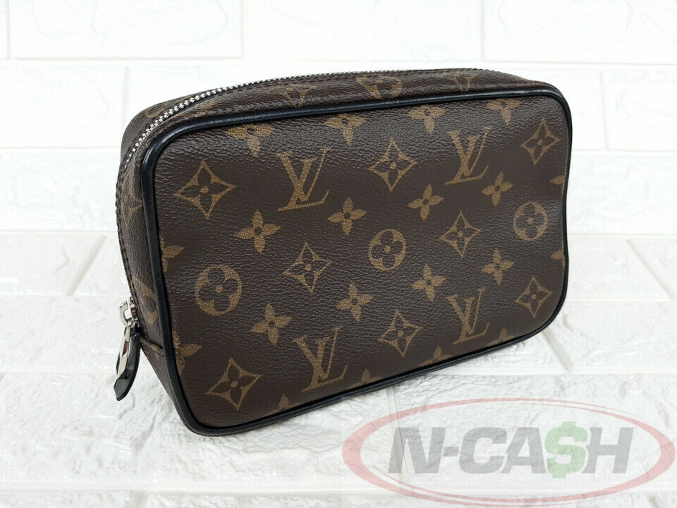 Louis Vuitton Toiletry Pouch Macassar Monogram Canvas GM Brown 5611866