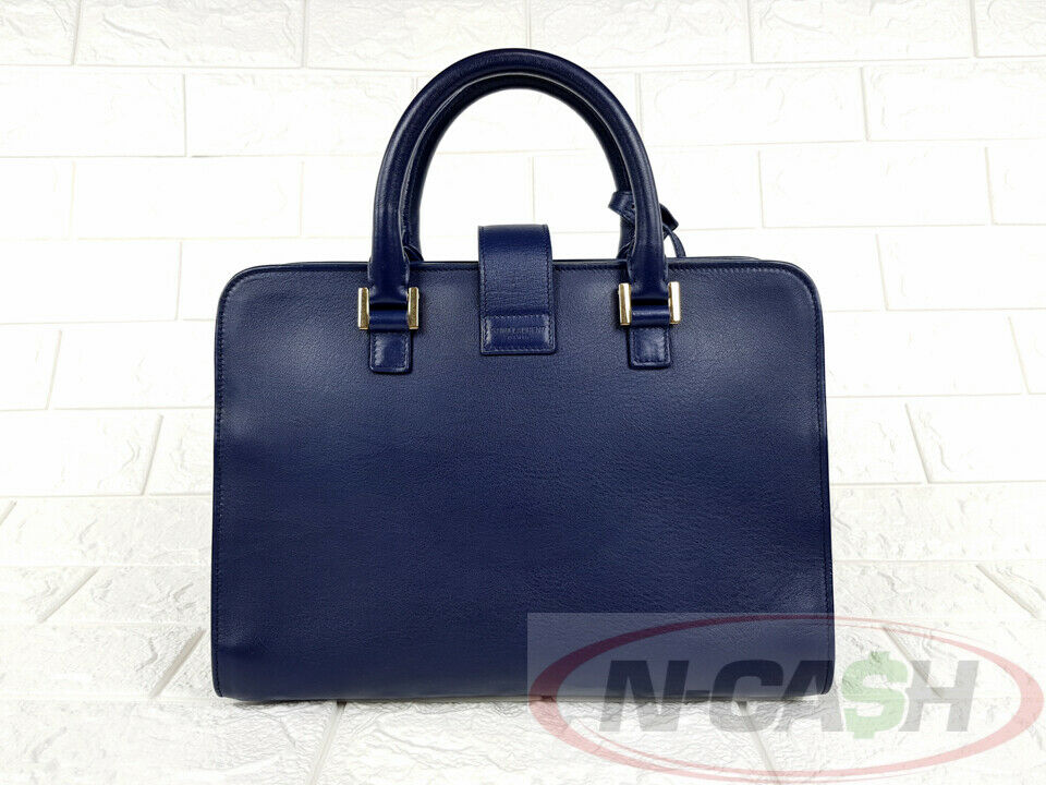 YSL Cabas Small in Smooth Leather Blue - Selectionne PH