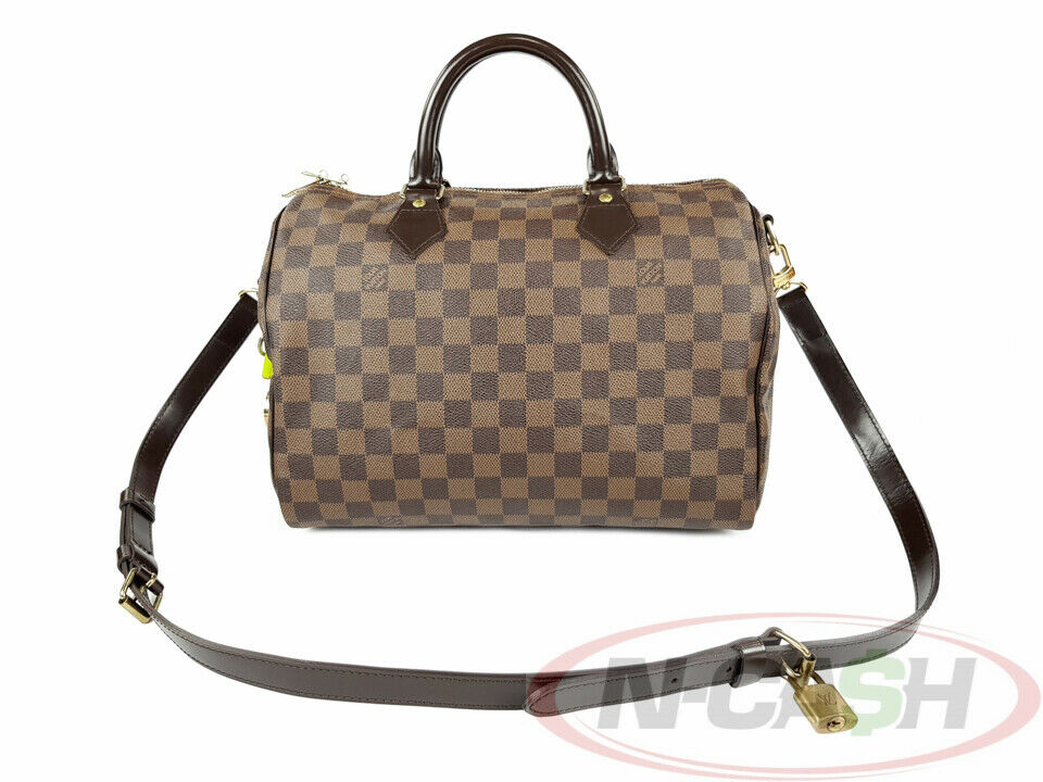 Louis Vuitton Keep It Damier Azur Canvas LV Engraved Lock | Roath's Pawn