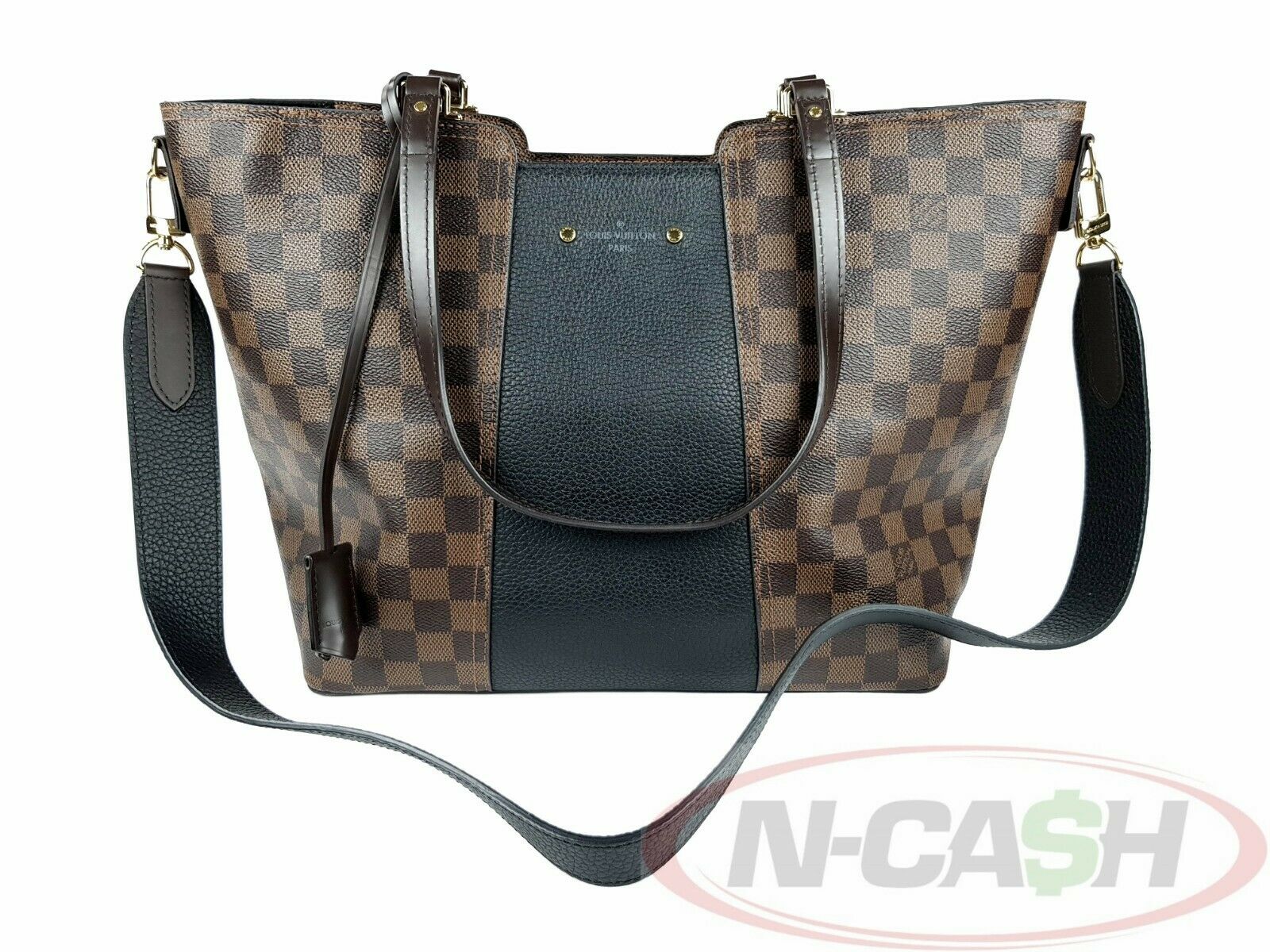 Louis Vuitton Damier Canvas and Taurillon Leather Jersey Tote Bag - Yoogi's  Closet