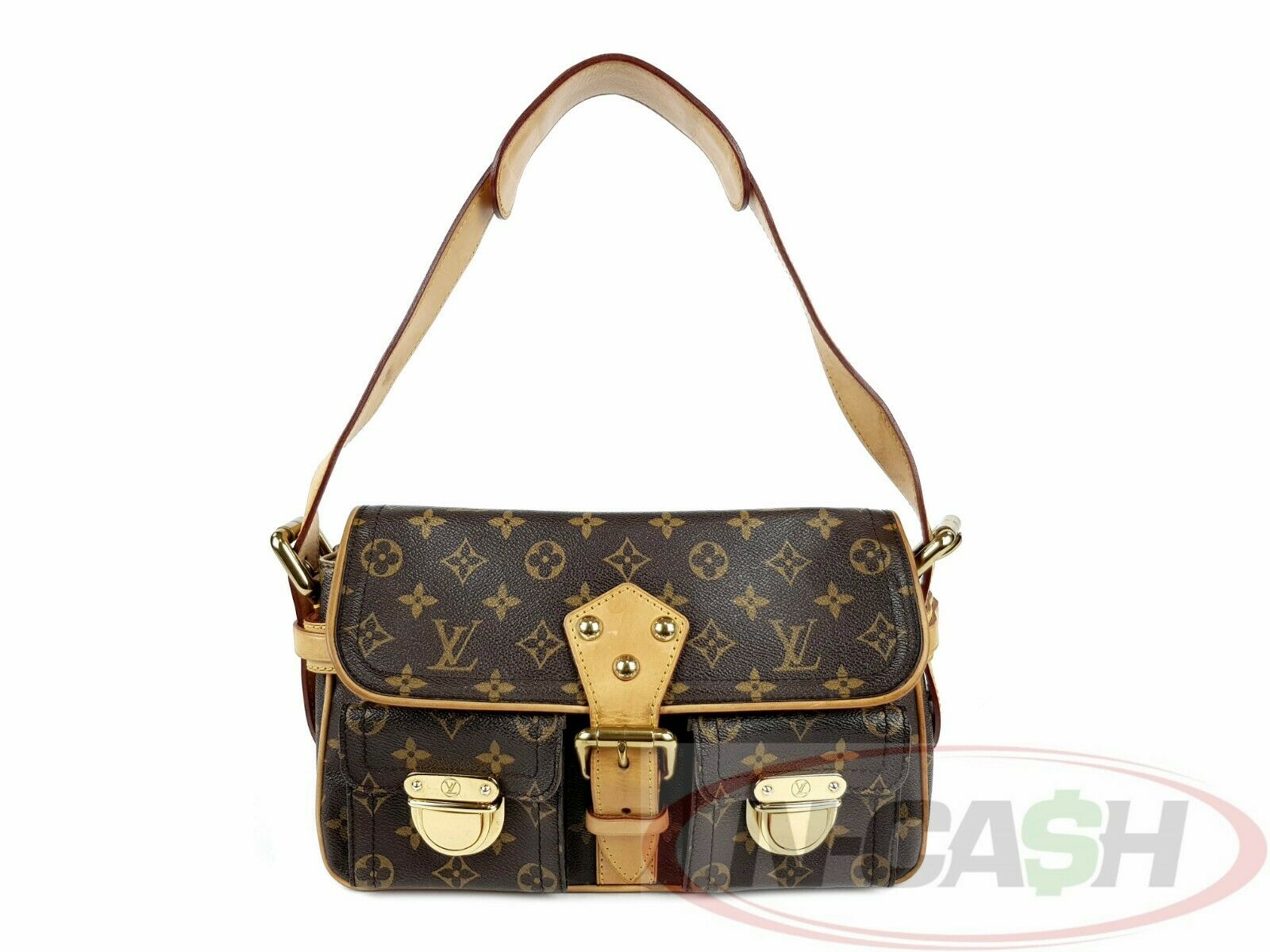 LOUIS VUITTON Monogram Canvas Hudson PM Shoulder Bag-US