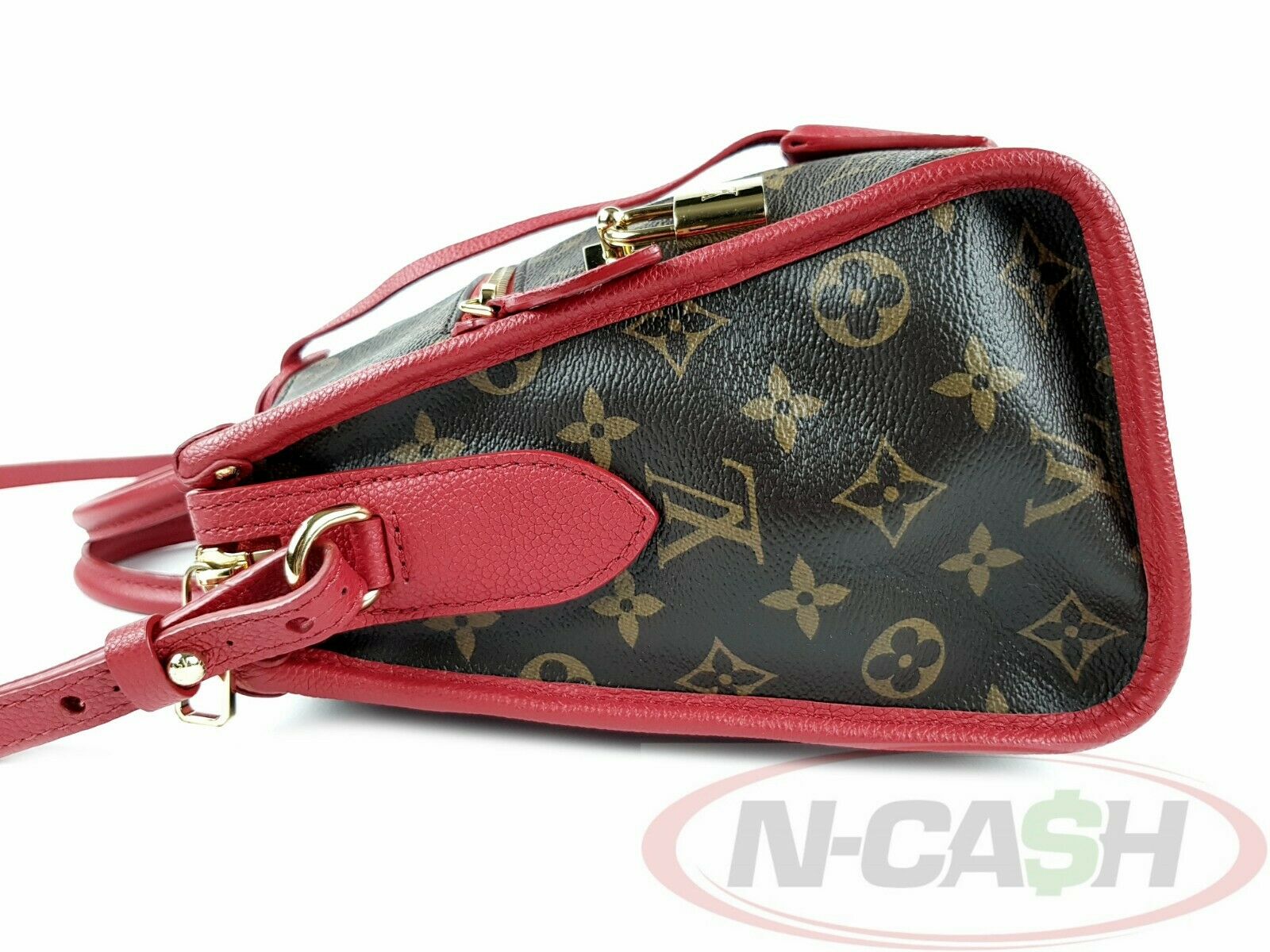 Louis Vuitton Top Handle Popincourt Monogram PM Red in Canvas