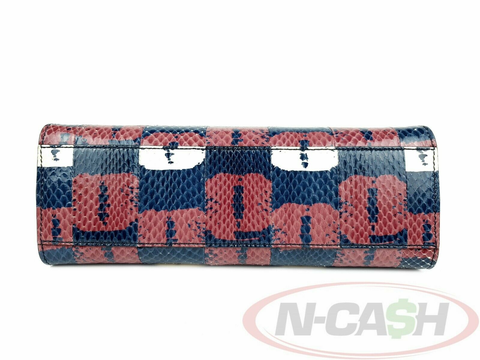 GUCCI Printed Snakeskin Nymphaea Top Handle Bag NCash