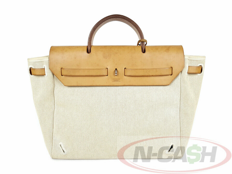 HERMESherbagcanvasvacheleather2in1_pawnshop1