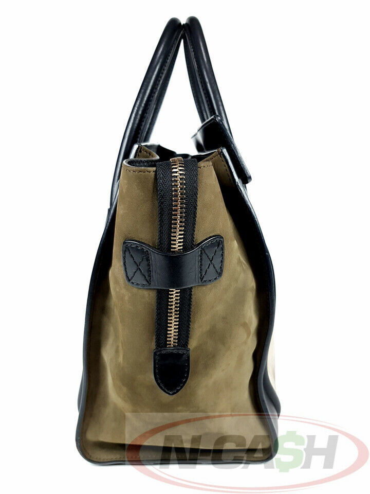 CELINEtricolorminiluggagebeigeoliveblack_pawnshop2