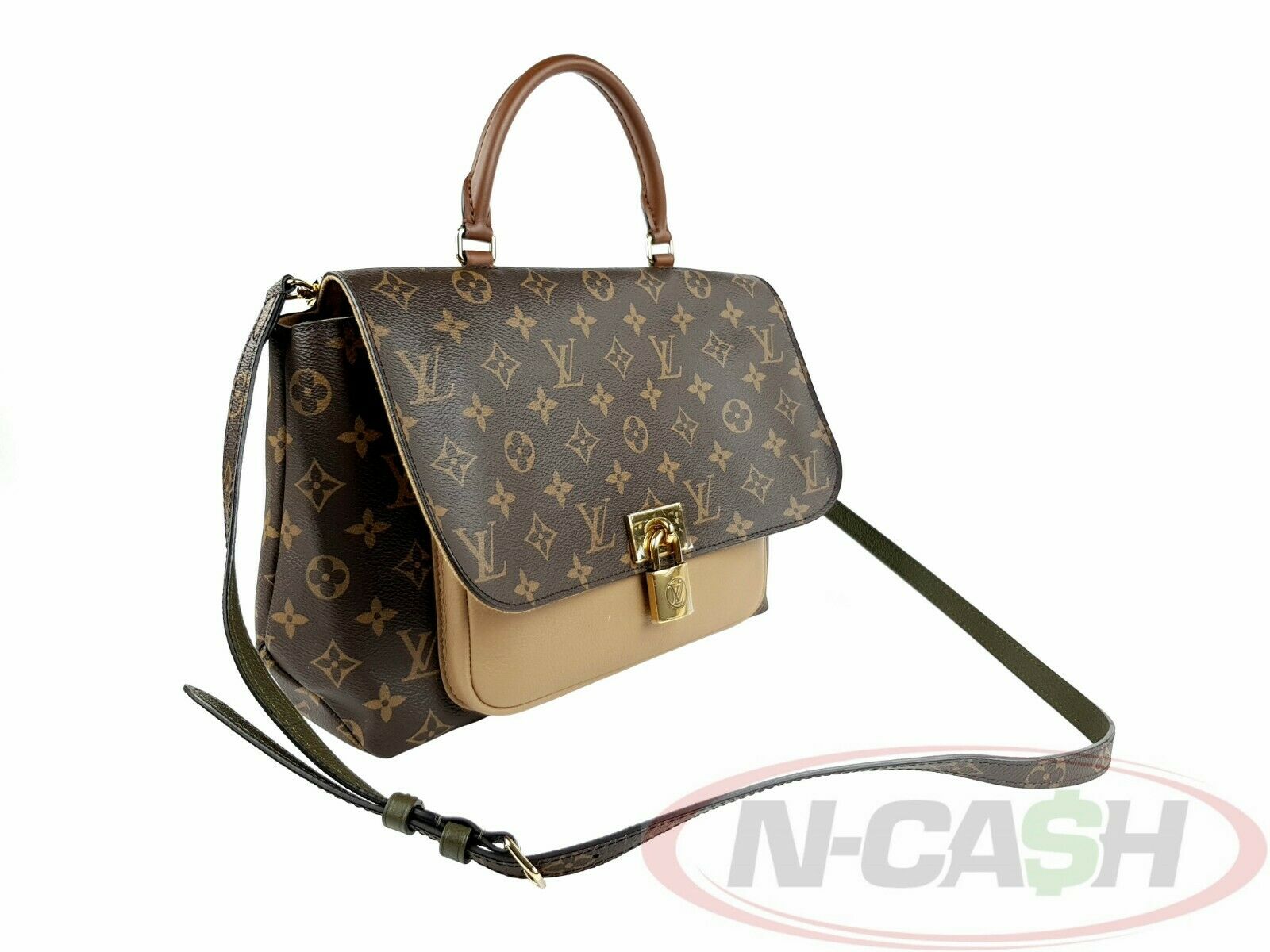 Louis Vuitton Marignan Monogram Canvas Leather Handbag