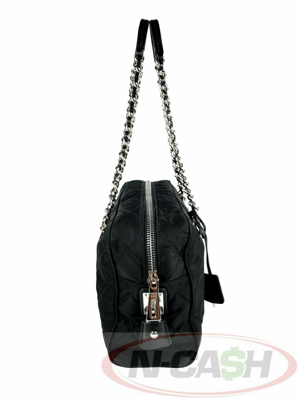 PRADA 1BB903 Tessuto Impuntu Nero Shoulder Bag | N-Cash