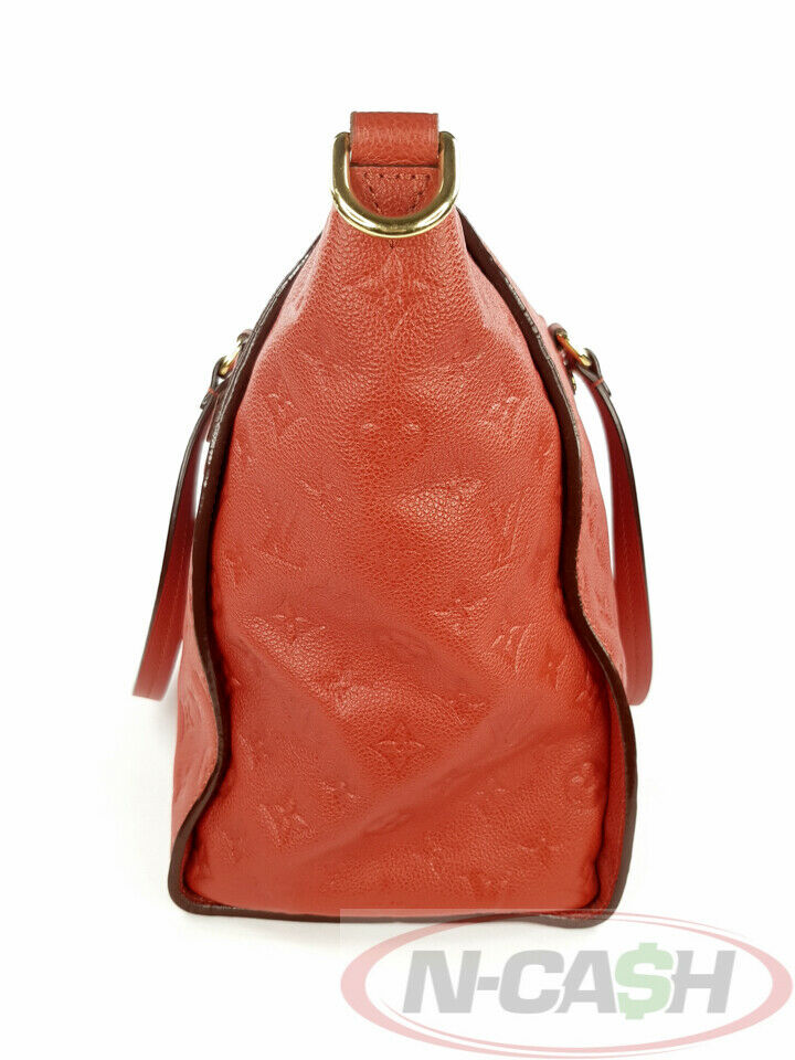 Louis Vuitton Lumineuse Orange Leather Shoulder Bag (Pre-Owned)