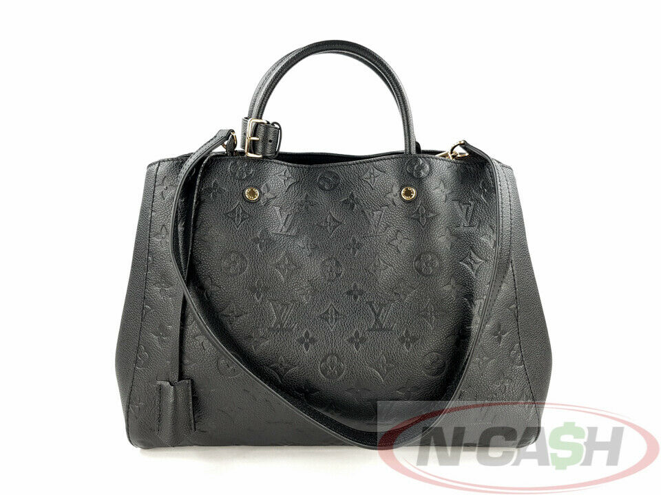 Louis Vuitton Empreinte Montaigne GM Black LV Purse Brand New Condition