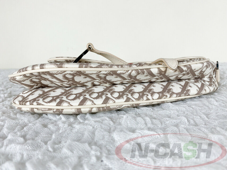 CHRISTIAN DIOR Floral Embroidered Saddle Bag_pawnshop3