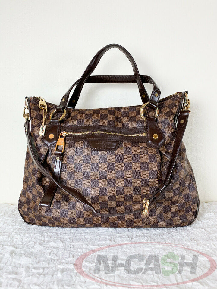 LV Evora MM in Damier Ebene, Luxury, Bags & Wallets on Carousell