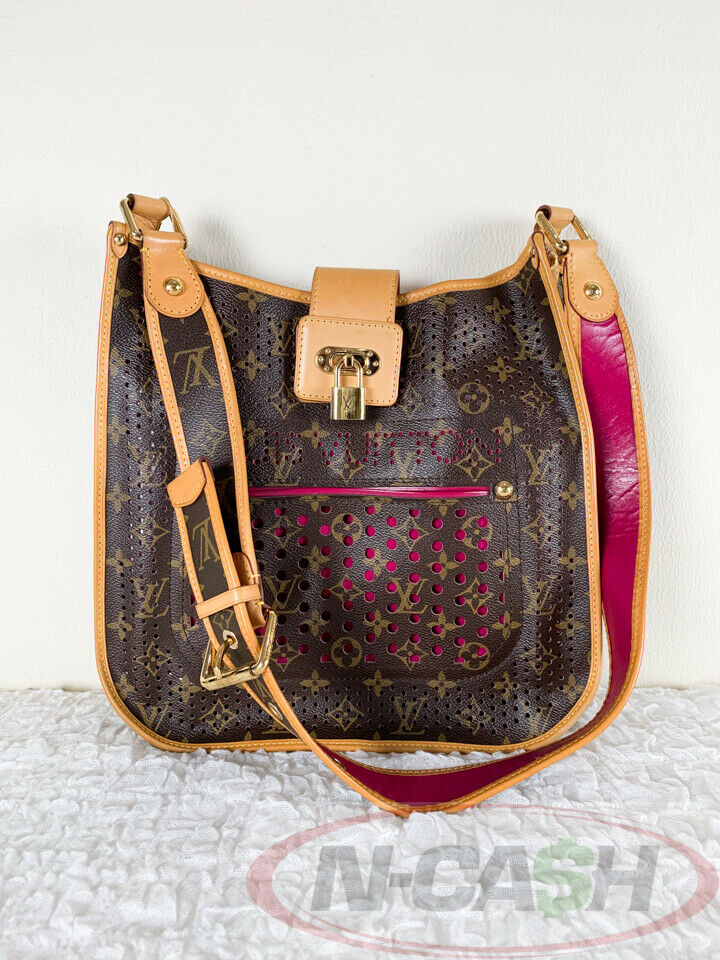 Louis Vuitton Limited Edition Fuchsia Monogram Perforated Musette