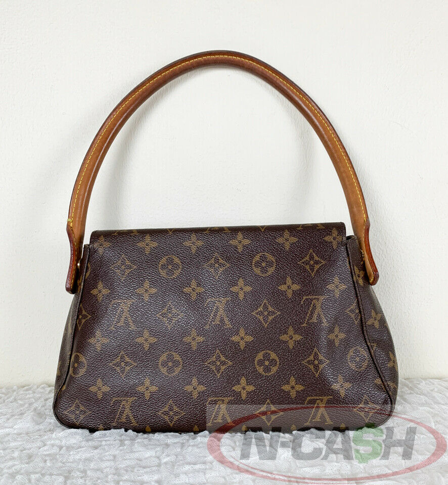 LOUIS VUITTON LOOPING BROWN MONOGRAM CANVAS SHOULDER BAG