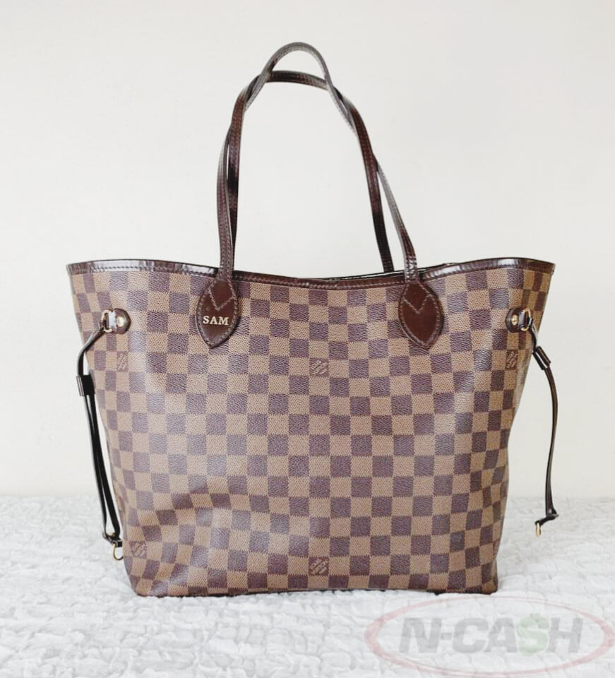 Louis Vuitton Neo Neverfull Damier Ebene GM Cerise Lining - US