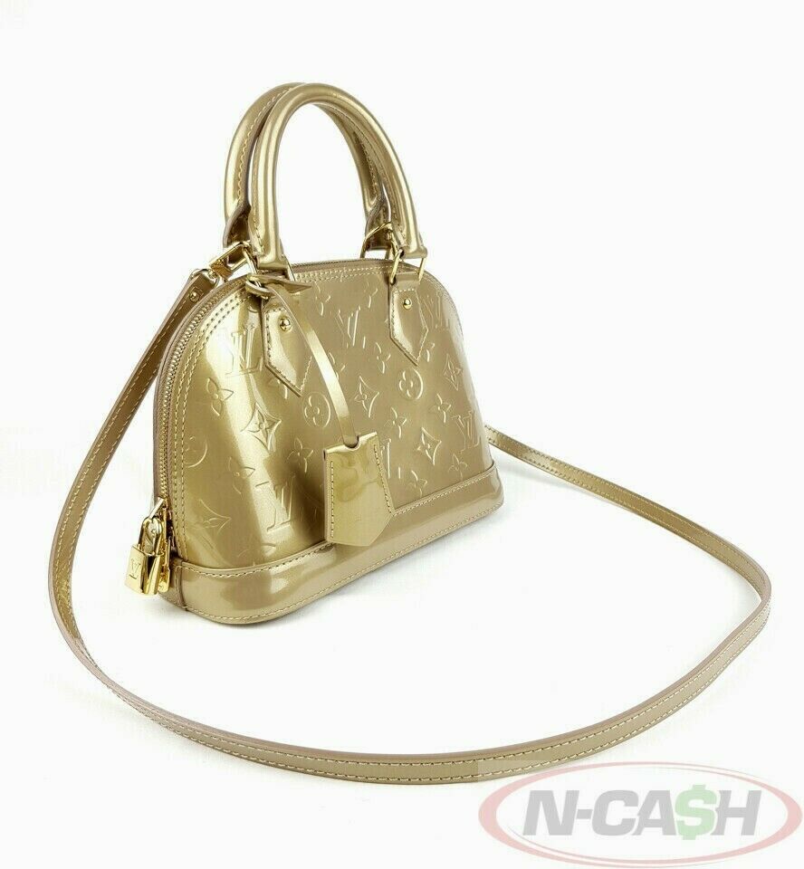 Louis Vuitton Alma BB Beige/Ocher in Monopaname Coated Canvas with Gold-tone  - US