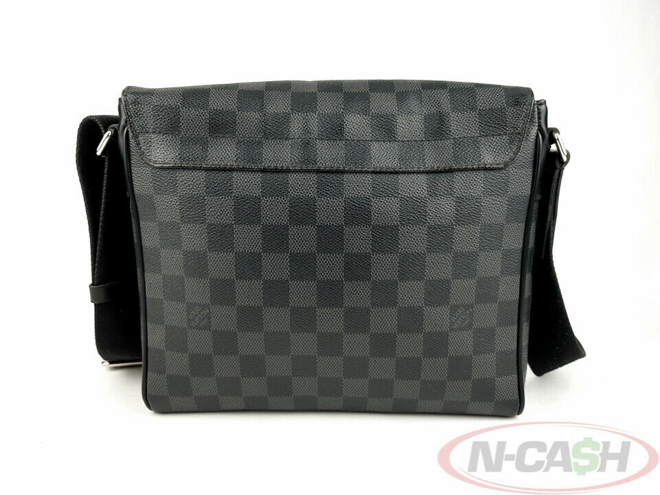 Louis Vuitton District PM Messenger Bag Damier Graphite Black in Canvas  with Silver-tone - US