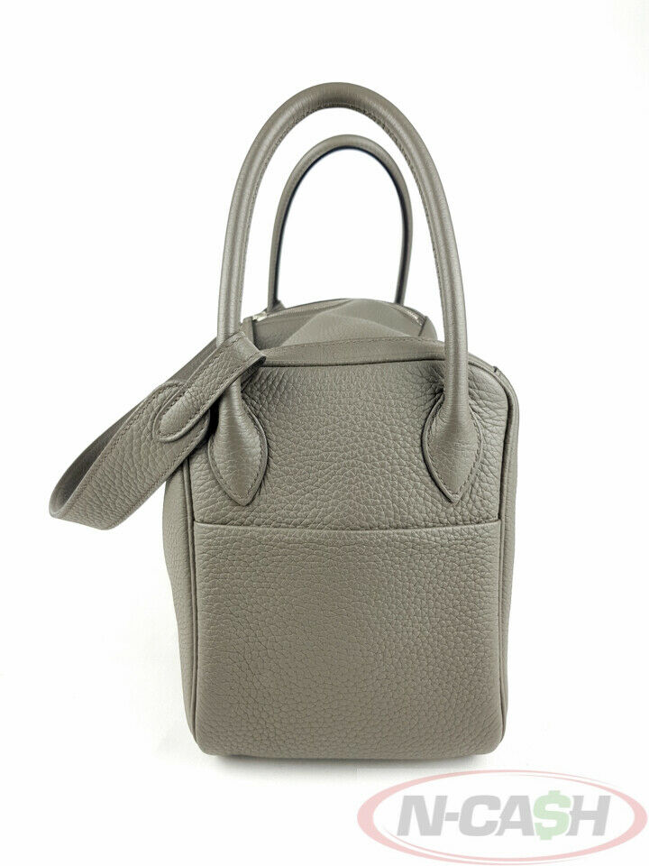 HERMES Lindy 26 Etoupe Taurillon Clemence Leather Bag_pawnshop2