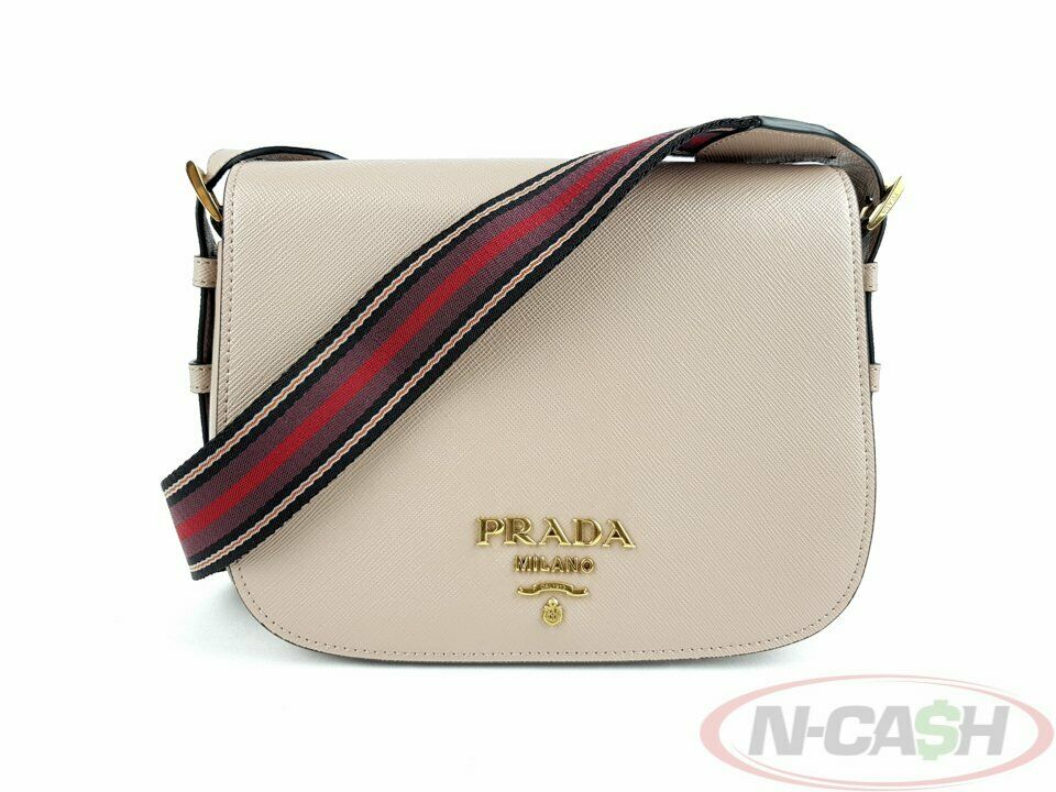 Prada 1BD192 Cipria Saffiano Crossbody Bag