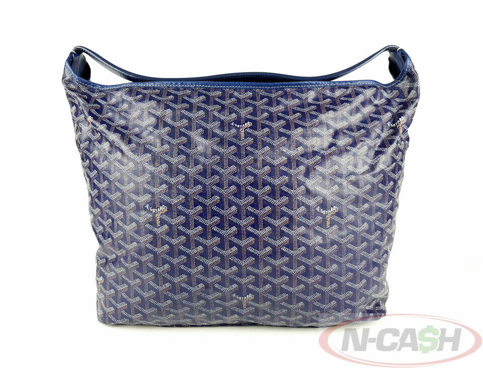 Goyard Blue Chevron Fidji Hobo Bag, Luxury, Bags & Wallets on