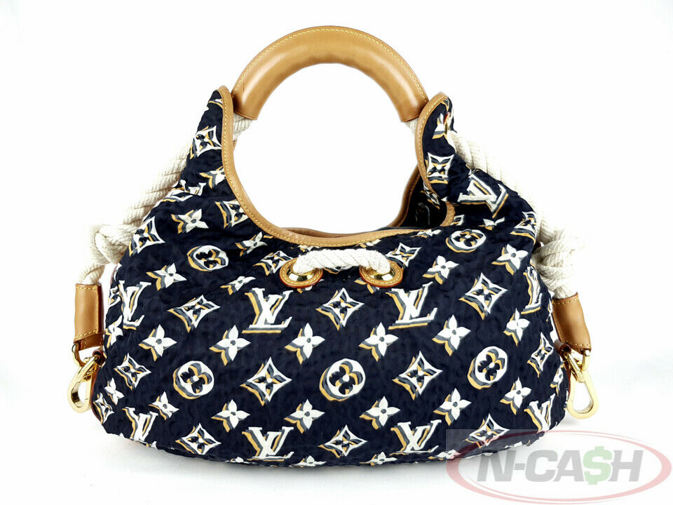 Louis Vuitton Navy Monogram Bulles MM Bag - Limited Edition