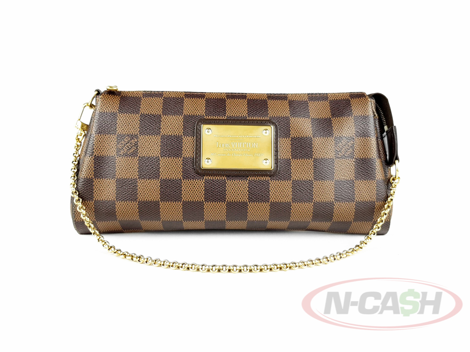 Louis Vuitton, Bags, Sold Louis Vuitton Eva Clutch In Ebene Damier