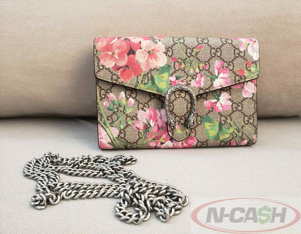 Gucci Dionysus Wallet on Chain GG Supreme (16 Card Slot) Mini