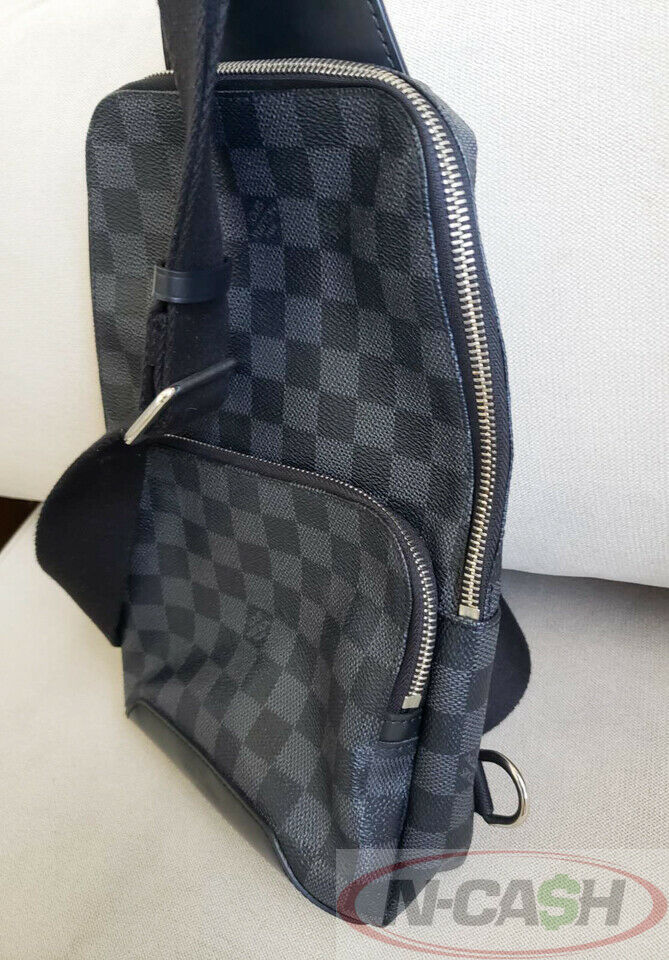 Louis Vuitton Sling Bag Avenue Damier Graphite Pixel Gray in