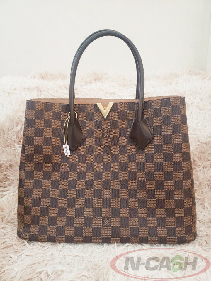 Louis Vuitton Kensington Damier Ebene Tote Bag Brown