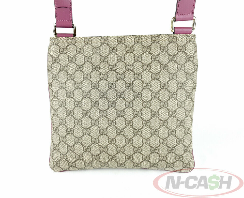 GUCCI GG Plus Supreme Canvas Flat Messenger NCash