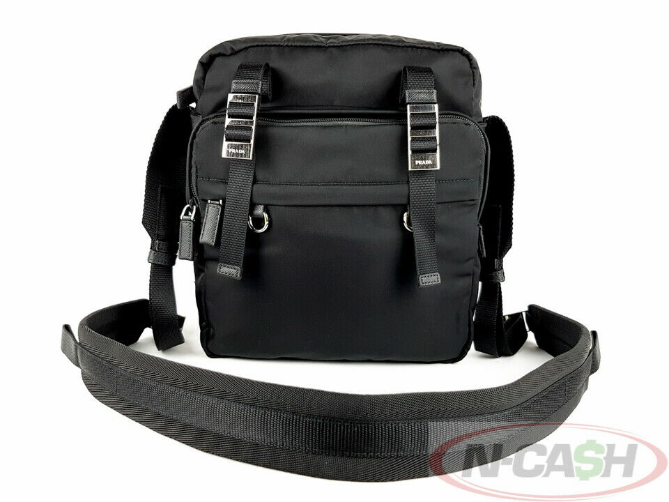 Prada 2VH023 Nero Bandoliera Tessuto Montagna Bag | N-Cash