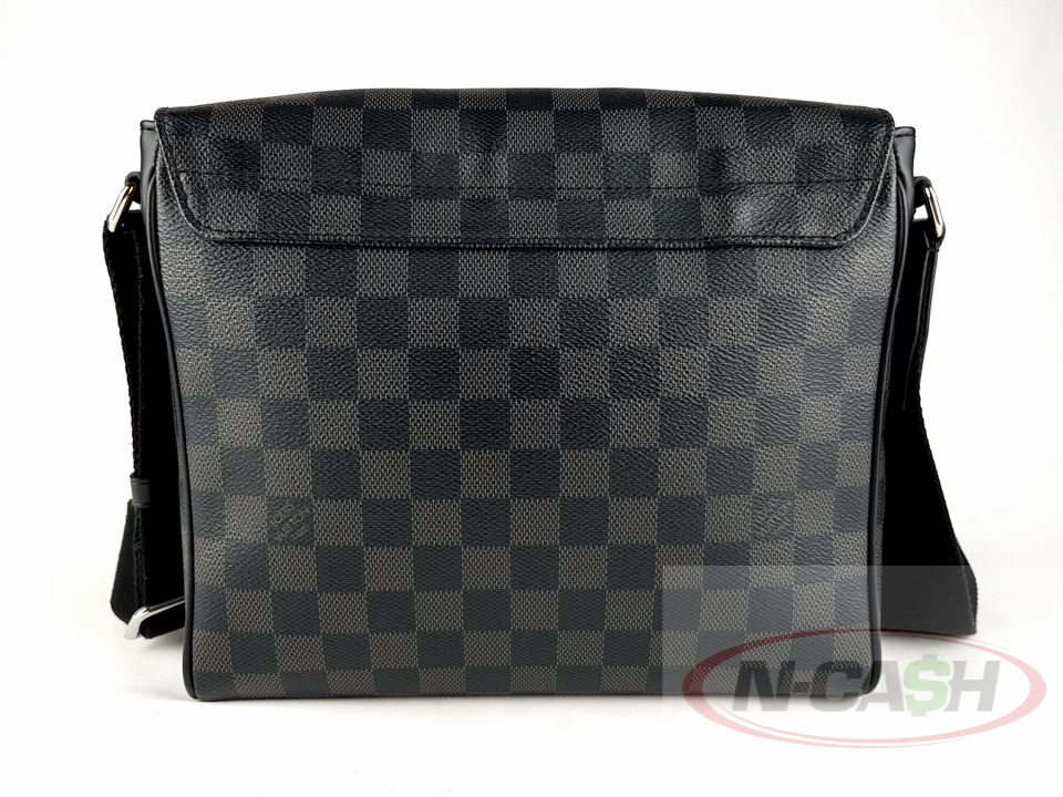 Louis Vuitton Damier Graphite District PM Men's Shoulder Bag Authentic