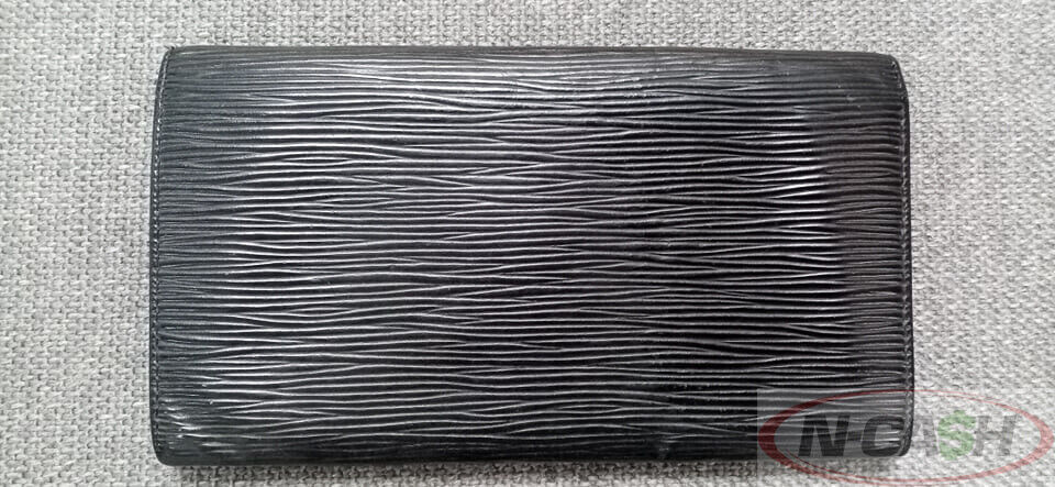 Louis Vuitton Black Epi Leather Bi-Fold Wallet