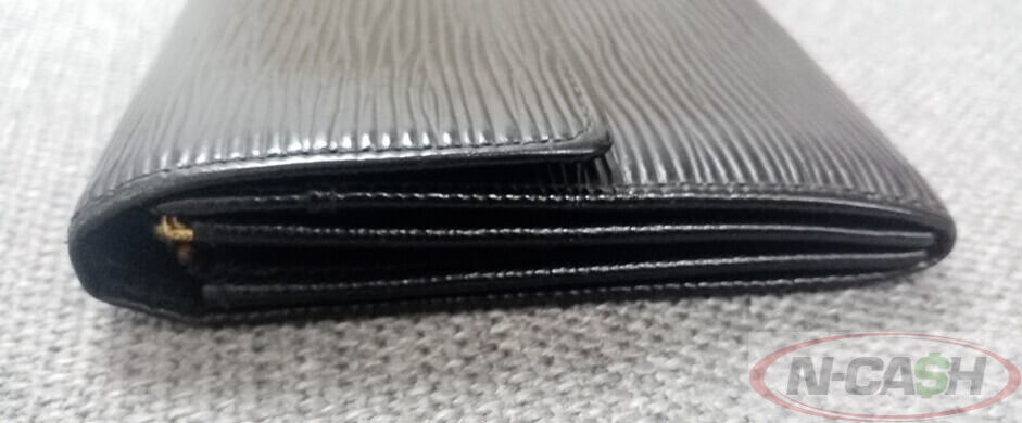 Louis Vuitton Black Epi Leather Bi Fold Wallet