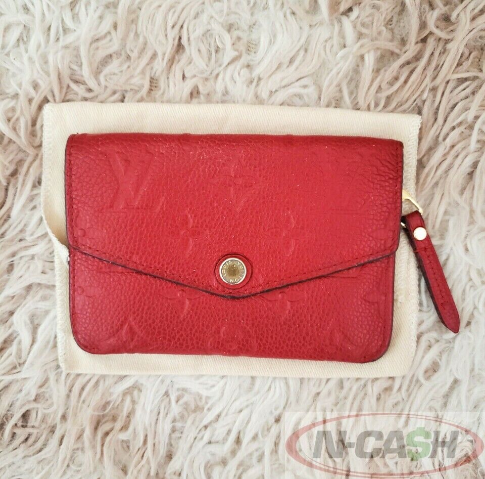 Louis Vuitton Cerise Monogram Empreinte Leather Key Pouch Holder